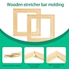 Solid wood stretcher for canvas