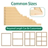 Solid wood stretcher for canvas